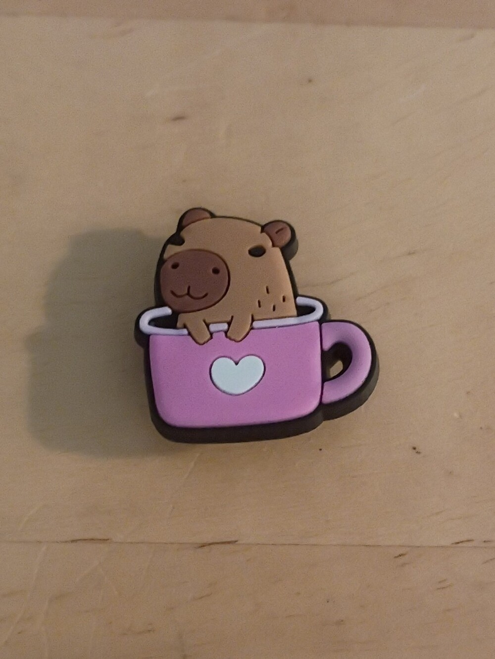 10 for $10 Jibbitz Croc Charms - Capybara in Pink Heart Mug 3 - New Shoe Charm